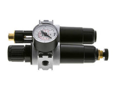 FRL 2-Part G1/4'' 700 l/min 0.2-6.0bar/3-87psi Semi-Auto 40 mm Pressure Gauge Metal Multifix 0