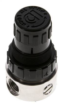 Régulateur de pression G1/4'' 350l/min 1.0-15.0bar/14-218psi Acier inoxydable/POM Gaz Liquides