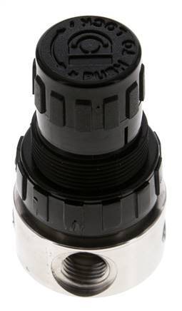 Régulateur de pression G1/4'' 350l/min 1.0-15.0bar/14-218psi Acier inoxydable/POM Gaz Liquides