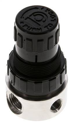Régulateur de pression G1/4'' 350l/min 1.0-15.0bar/14-218psi Acier inoxydable/POM Gaz Liquides