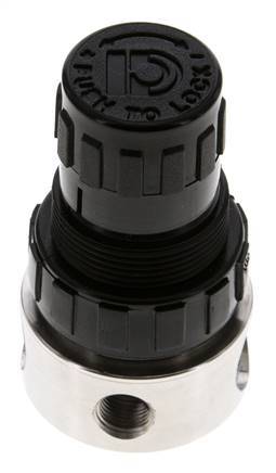 Régulateur de pression G1/4'' 350l/min 1.0-15.0bar/14-218psi Acier inoxydable/POM Gaz Liquides