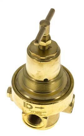 Régulateur de pression G1/2'' 1500l/min 0.5-8.0bar/7-116psi en laiton Gaz Liquides