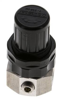 Régulateur de pression G1/4'' 320l/min 0.5-16.0bar/7-232psi Acier inoxydable Gaz Liquides