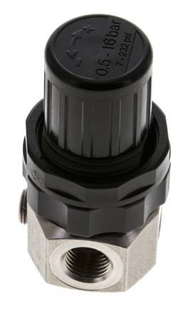 Régulateur de pression G1/4'' 320l/min 0.5-16.0bar/7-232psi Acier inoxydable Gaz Liquides