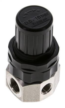 Régulateur de pression G1/4'' 320l/min 0.5-16.0bar/7-232psi Acier inoxydable Gaz Liquides
