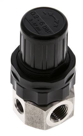Régulateur de pression G1/4'' 320l/min 0.5-6.0bar/7-87psi Acier inoxydable Gaz Liquides