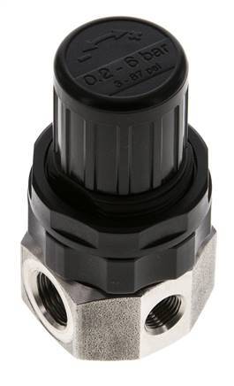 Régulateur de pression G1/4'' 320l/min 0.5-6.0bar/7-87psi Acier inoxydable Gaz Liquides