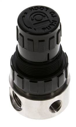 Régulateur de pression G1/4'' 350l/min 0.2-3.0bar/3-44psi Acier inoxydable/POM