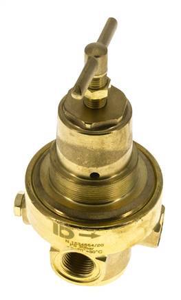 Régulateur de pression G1/2'' 1500l/min 0.2-3.0bar/3-44psi en laiton Gaz Liquides