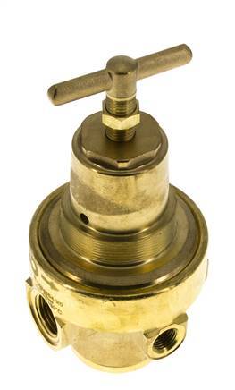 Régulateur de pression G1/2'' 1500l/min 0.2-3.0bar/3-44psi en laiton Gaz Liquides