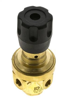 Régulateur de pression G1/4'' 490l/min 0.1-1.5bar/1-22psi Laiton