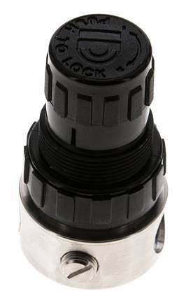 Régulateur de pression G1/4'' 350l/min 0.2-3.0bar/3-44psi Acier inoxydable/POM Gaz Liquides