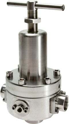 Régulateur de pression G1'' 8000l/min 2.0-30.0bar/29-435psi Acier inoxydable Gaz Liquides