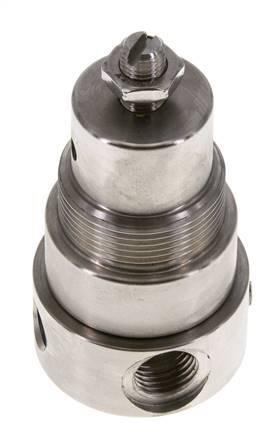 Régulateur de pression G1/4'' 350l/min 0.5-8.0bar/7-116psi Acier inoxydable Gaz Liquides