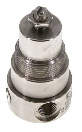 Régulateur de pression G1/4'' 350l/min 0.5-8.0bar/7-116psi Acier inoxydable Gaz Liquides