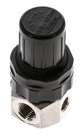 Pressure Regulator G1/4'' 320 l/min 0.5-10.0bar/7-145psi Stainless Steel