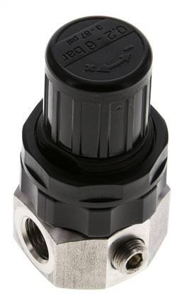 Régulateur de pression G1/4'' 320l/min 0.5-6.0bar/7-87psi en acier inoxydable