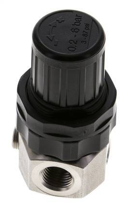 Régulateur de pression G1/4'' 320l/min 0.5-6.0bar/7-87psi en acier inoxydable