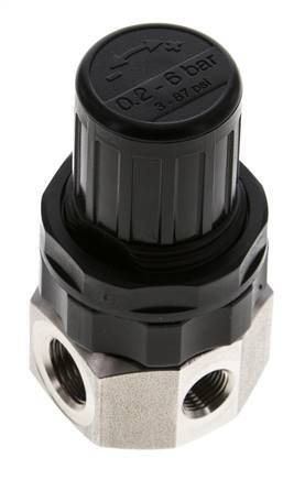 Régulateur de pression G1/4'' 320l/min 0.5-6.0bar/7-87psi en acier inoxydable