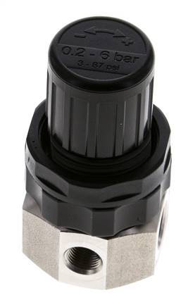 Régulateur de pression G1/4'' 320l/min 0.5-6.0bar/7-87psi en acier inoxydable