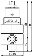 Membrane de remplacement PTFE/NBR 1/4''