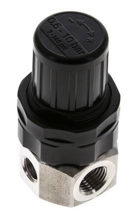 Régulateur de pression G1/4'' 320l/min 0.5-10.0bar/7-145psi Acier inoxydable Gaz Liquides