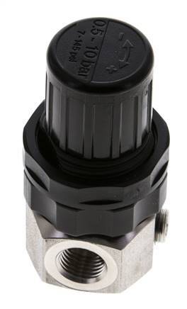 Régulateur de pression G1/4'' 320l/min 0.5-10.0bar/7-145psi Acier inoxydable Gaz Liquides