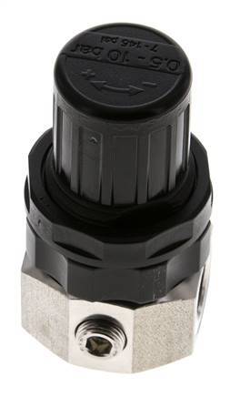 Régulateur de pression G1/4'' 320l/min 0.5-10.0bar/7-145psi Acier inoxydable Gaz Liquides