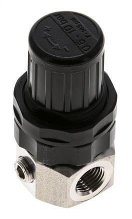 Régulateur de pression G1/4'' 320l/min 0.5-10.0bar/7-145psi Acier inoxydable Gaz Liquides