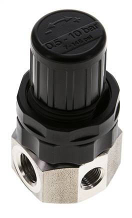 Régulateur de pression G1/4'' 320l/min 0.5-10.0bar/7-145psi Acier inoxydable Gaz Liquides