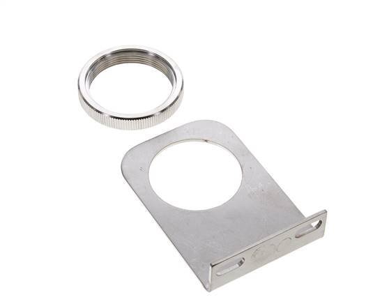 Bracket for Pressure Regulator and Filter-Regulator 1/4 and 3/8'' Stainless Steel with Nut