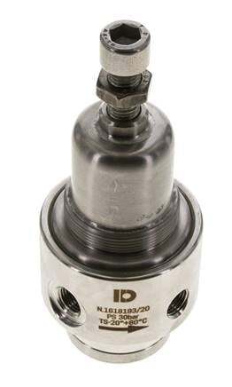 Pressure Regulator G1/4'' 700 l/min 0.1-1.5bar/1-22psi Stainless Steel
