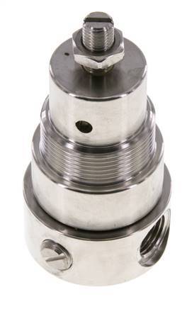 Régulateur de pression G1/4'' 350l/min 0.1-1.5bar/1-22psi Acier inoxydable Gaz Liquides
