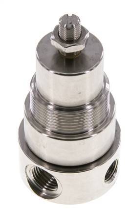 Régulateur de pression G1/4'' 350l/min 0.1-1.5bar/1-22psi Acier inoxydable Gaz Liquides