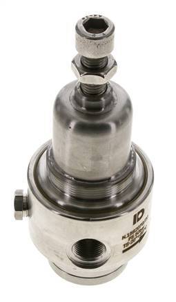 Pressure Regulator G3/8'' 700 l/min 1.0-15.0bar/14-218psi Stainless Steel Gases Liquids