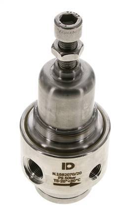 Pressure Regulator G3/8'' 700 l/min 1.0-15.0bar/14-218psi Stainless Steel Gases Liquids