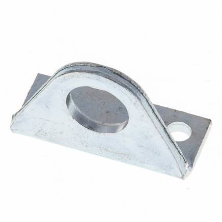 Foot Mount 8 mm 10 mm ISO 6432 Zinc plated steel