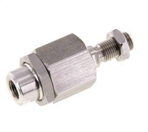 Joint flottant M12 x 1.25 pour vérin Acier inoxydable 304 (1.4301)