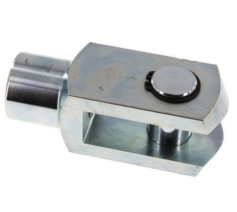 Chape Axe de l'extrémité de la tige M27 x 2 Acier zingué