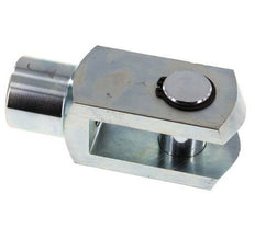 Chape Axe de l'extrémité de la tige M27 x 2 Acier zingué