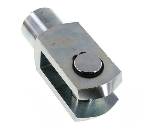 Chape Axe de l'extrémité de la tige M27 x 2 Acier zingué