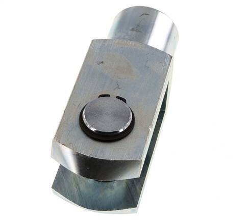 Chape Axe de l'extrémité de la tige M27 x 2 Acier zingué