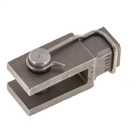 Chape d'extrémité de tige M8 Acier inoxydable 1.4571