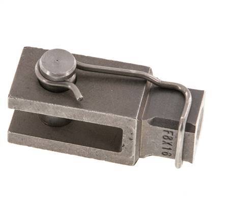 Chape d'extrémité de tige M8 Acier inoxydable 1.4571