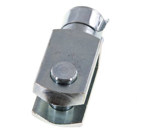 Chape Axe de l'extrémité de la tige M16 x 1,5 Acier zingué