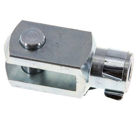 Chape Axe de l'extrémité de la tige M16 x 1,5 Acier zingué