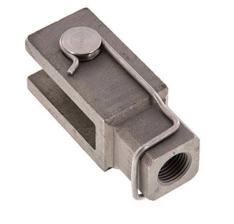 Axe de chape de tige M16 x 1,5 Acier inoxydable 1.4571