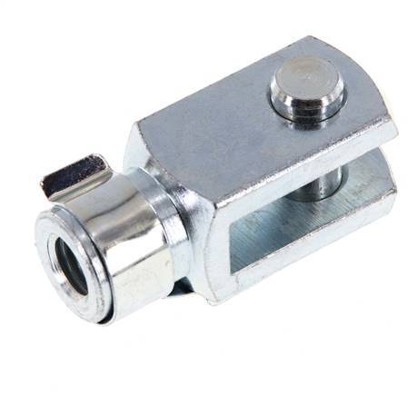 Chape Axe de l'extrémité de la tige M12 Acier zingué