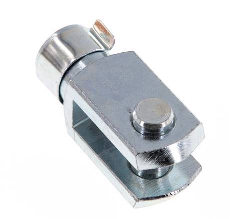 Chape Axe de l'extrémité de la tige M12 Acier zingué