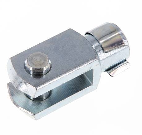 Chape Axe de l'extrémité de la tige M12 Acier zingué